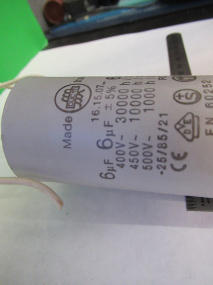 High End Capacitor Italy 6mf 400V 500V Electric Component