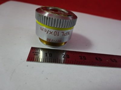 Ernst Leitz Germany Objective Npl 10X Microscope Part Optics AS IS