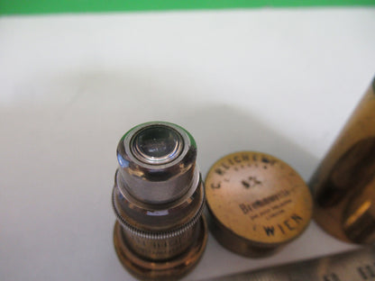 ANTIQUE REICHERT BAKER 8mm OBJECTIVE RARE MICROSCOPE PART AS PICTURED R2-B-22