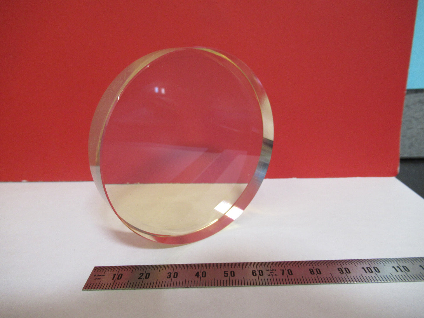 OPTICAL FLAT 3" ZERODUR 1/10 WAVE POLISHED LASER OPTICS  AS PICTURED T1-A-81