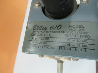 Rare Antique Bliley Electric Co. Oscillator Cco 2A Ham Radio