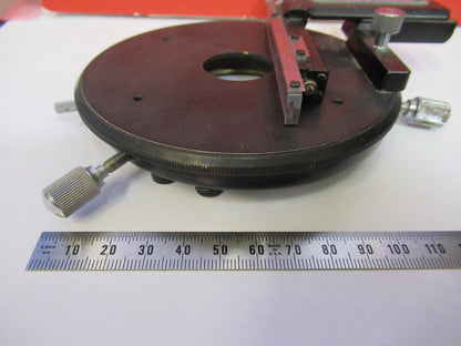 OLYMPUS JAPAN STAGE XY TABLE MICROMETER MICROSCOPE PART AS PICTURED X3-B-65
