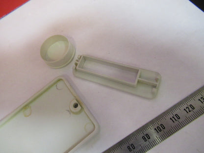 LEICA LEITZ GERMANY DMRB PLASTIC FIXTURES MICROSCOPE PART AS PICTURED T5-A-09