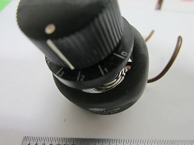 LEITZ RHEOSTAT SWITCH ERGOLUX MICROSCOPE PART OPTICS AS IS BIN#M2-10