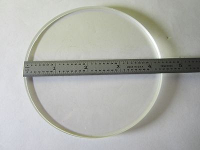 MICROSCOPE PART GLASS STAGE SPECIMEN TABLE OPTICS AS IS BIN#15-B-08