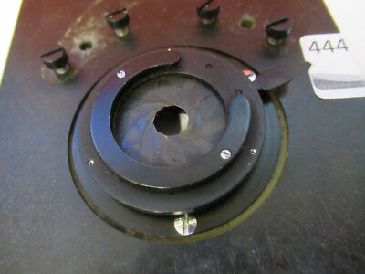 ANTIQUE BAUSCH LOMB STAGE TABLE MICROSCOPE PART AS PICTURED &13-FT-59