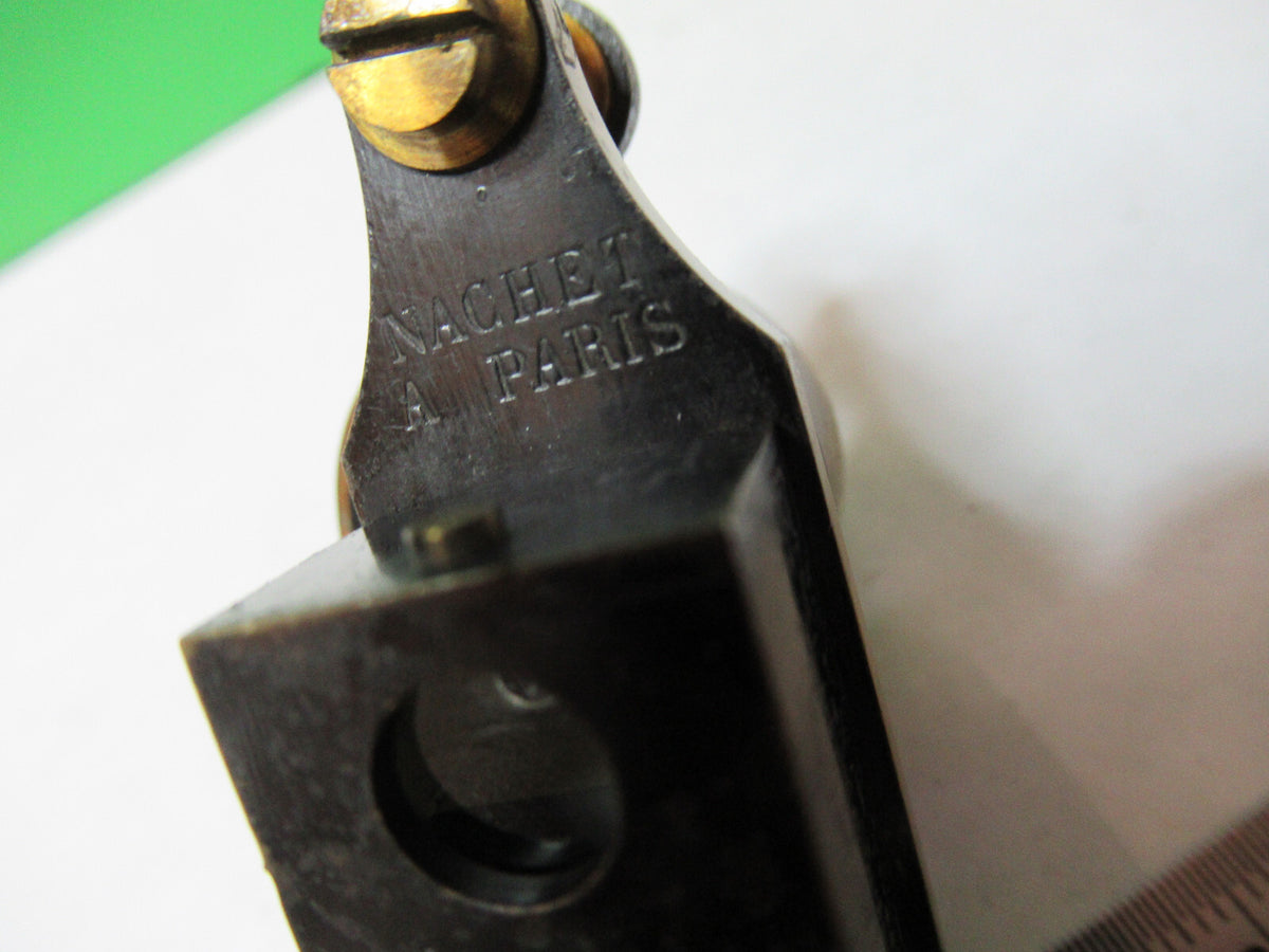 ANTIQUE BRASS NACHET PARIS PROJECTION PRISM ASSEMBLY MICROSCOPE PART X2-A-14