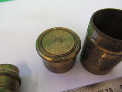 ANTIQUE BRASS RARE LONDON OBJECTIVE MICROSCOPE PART AS PICTURED #R1-B-12