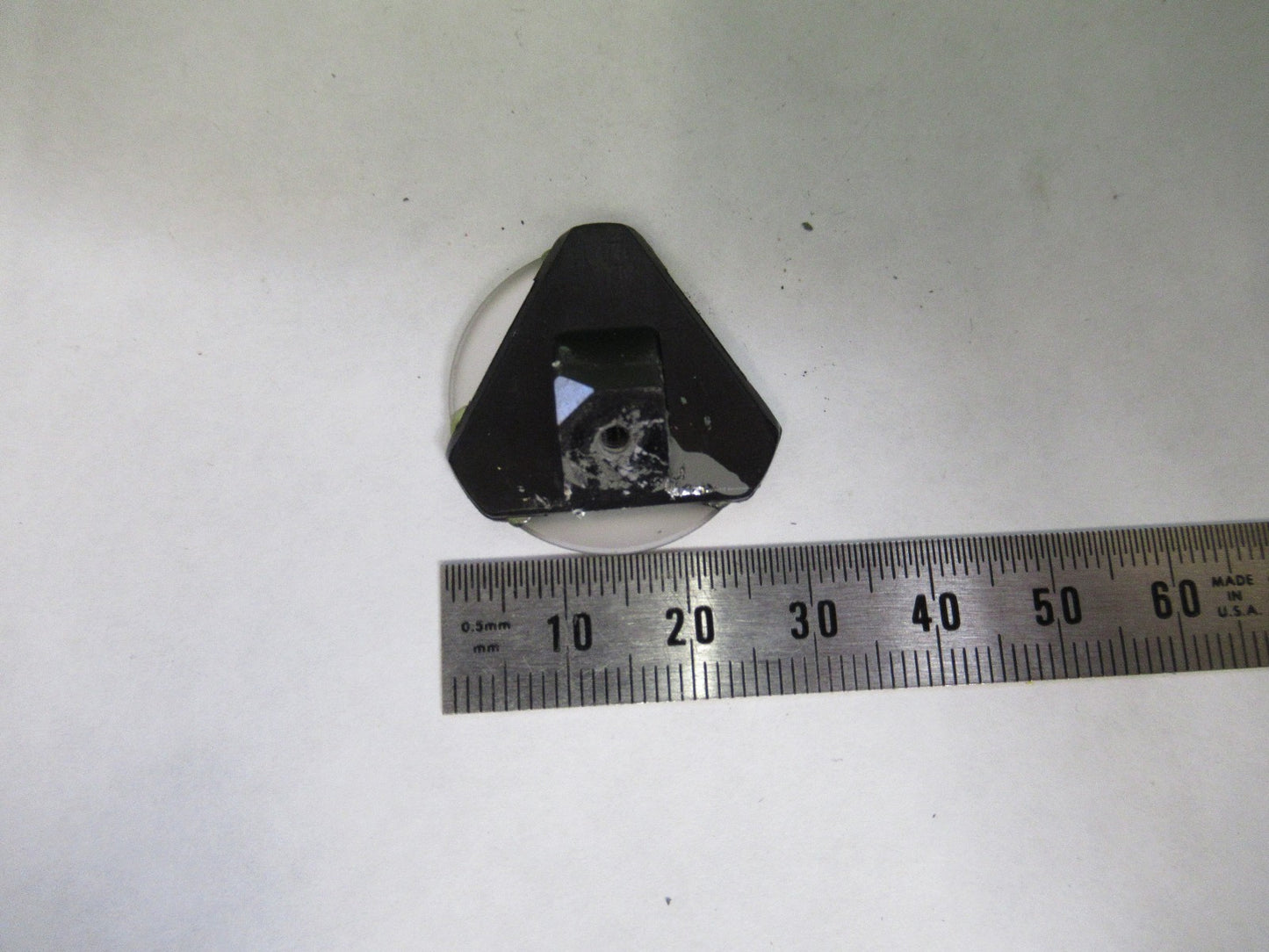 OPTICAL FLAT MIRROR OPTICS  MICROSCOPE PART AS PICTURE U8-A-32
