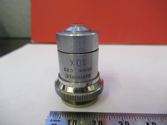 Bausch & Lomb 10X Objective Divisible Optics Microscope Part