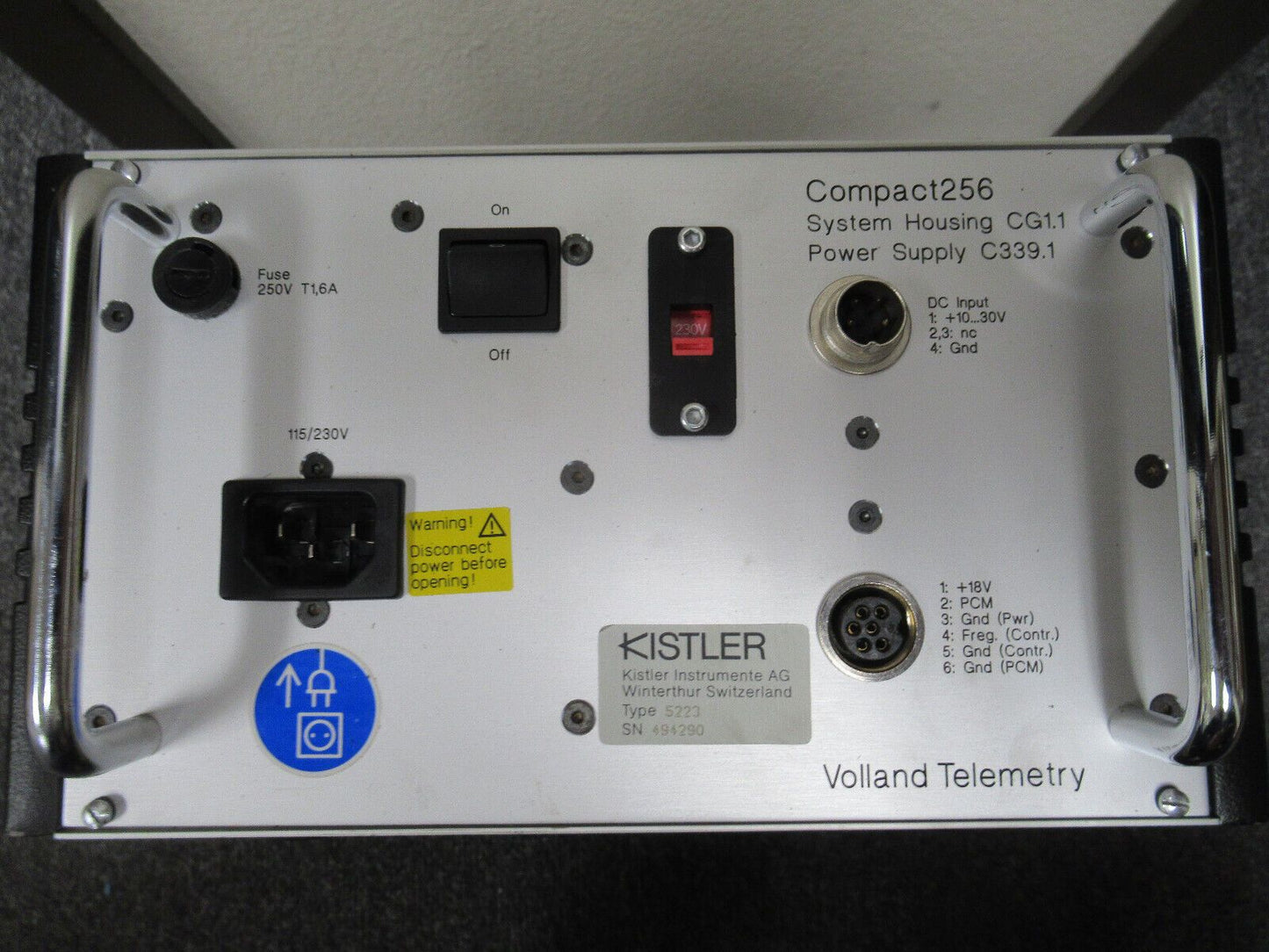 KISTLER SWISS SENSOR 5223 MULTICHANNEL SIGNAL CONDITIONER AS PICTURED #TD-4