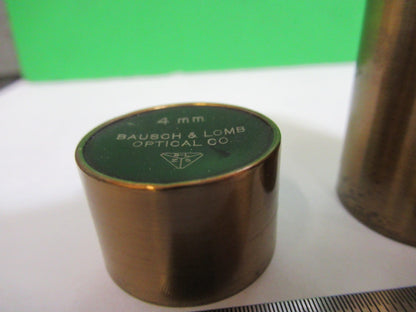 ANTIQUE BAUSCH LOMB BRASS CAN OBJECTIVE MICROSCOPE PART AS PICTURED  V1-A-05