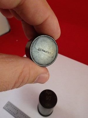 EMPTY VINTAGE BRASS ZEISS OBJECTIVE CONTAINER MICROSCOPE PART AS IS &33-A-17