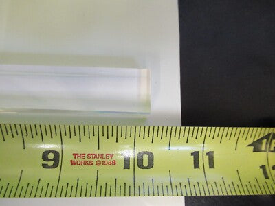 OPTICAL LARGE BK7 GLASS RECTANGULAR BAR NICE LASER OPTICS AS PICTURED &79-A-12
