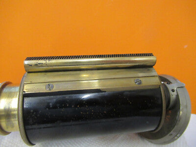 Antique Carl Zeiss AG Brass Tubus + Nosepiece Microscope Part
