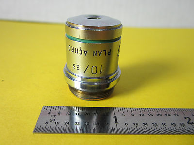 Microscope Optical Part Objective American Optical Co. 10X Plan Achro American Optics