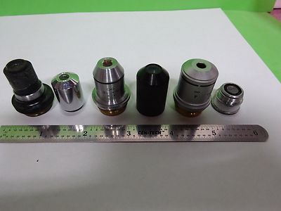 Microscope Pieces Objectives Optics AS IS