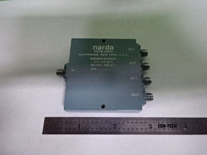 NARDA 2-WAY POWER SPLITTER DIVIDER 2.0 GHz FREQUENCY RF MICROWAVE AS IS #7B-A-17