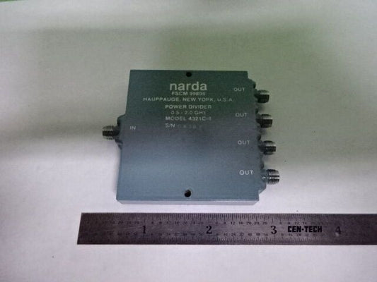 NARDA 2-WAY POWER SPLITTER DIVIDER 2.0 GHz FREQUENCY RF MICROWAVE AS IS #7B-A-17