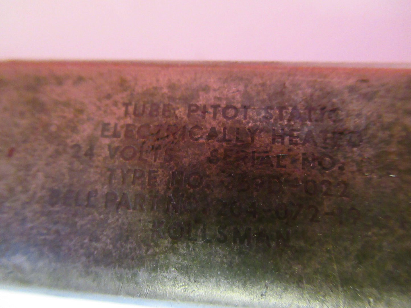 BELL AIRCRAFT 204-072-195-1 PITOT TUBE STATIC ELECTRIC HEAT AS PICTURED S3-B-67