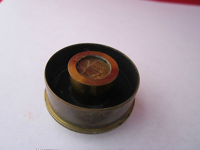 Vintage Optical Brass Microscope Fluorite Optics 1800's Very Rare