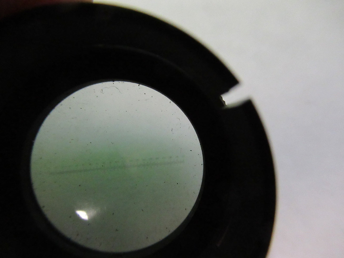 OPTICAL GLASS RETICLE MICROMETER PATTERN MICROSCOPE PART AS PICTURED U8-A-72