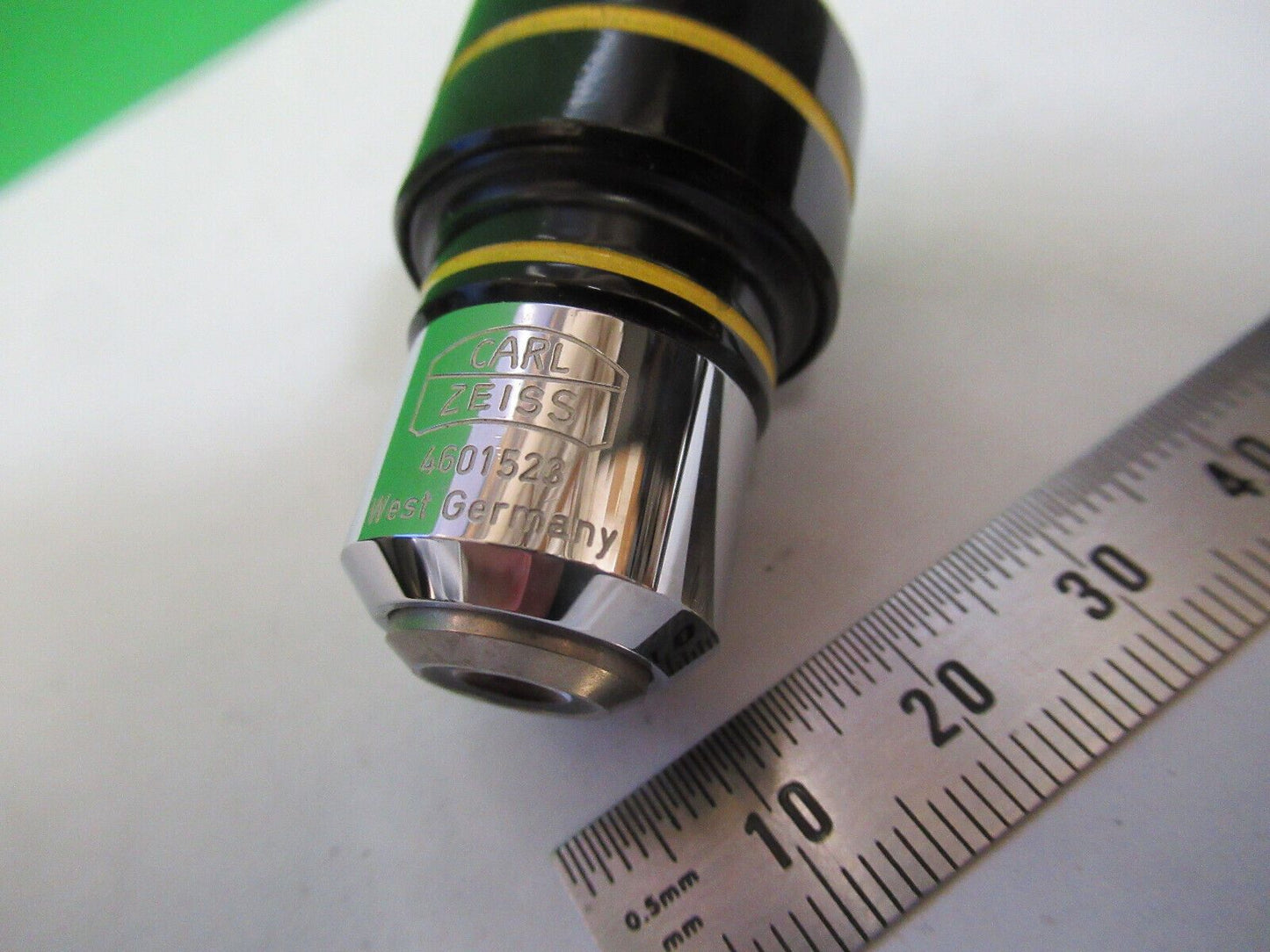 CARL ZEISS 8X EPIPLAN OBJECTIVE OPTICS  MICROSCOPE PART AS PICTURED &Z7-A-57