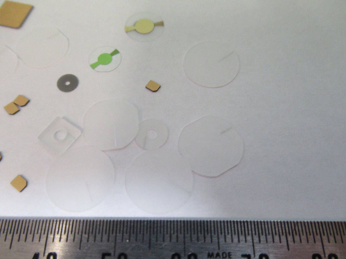 Lot Blanks Piezoelectric Quartz Crystal X-y-cut Gold Coated Piezo Sensor
