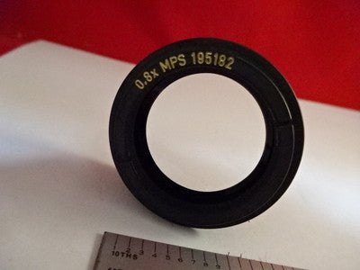 MOELLER WEDEL OBJEKTIV 0,8X MPS 195182 MIKROSKOPTEIL OPTIK WIE BESEHEN #86-13