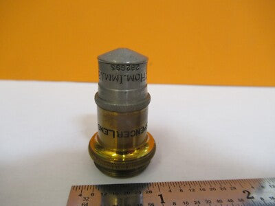 Antique Brass Spencer Lens Co. 95X Objective Microscope Part