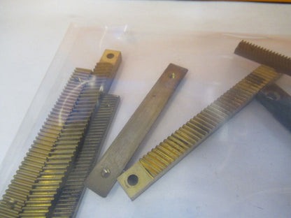 LOT WILD HEERBRUGG M20 BRASS LINEAR GEAR TEETH MICROSCOPE PART AS PIC &W3-B-73
