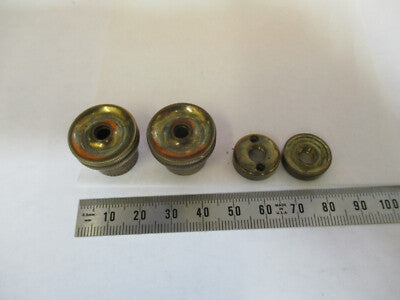 Antique Brass Spencer Lens Co. Set of Knobs Assembly Microscope Part