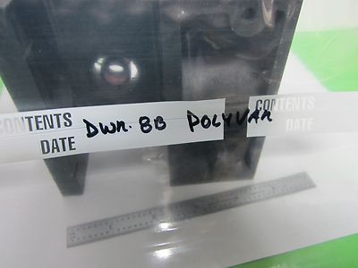 MICROSCOPE PART POLYVAR REICHERT LEICA EPI BLOCK FRONT HEAD AS IS DWR#8D