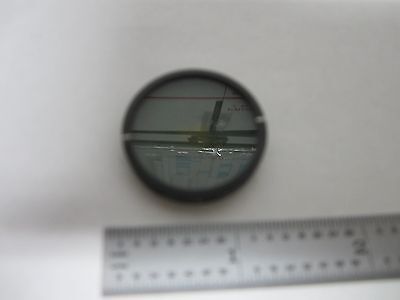 MICROSCOPE PART POLARIZER POL ANALYZER [burnt spot]  OPTICS BIN#P5-32