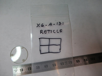 reticle optics  MICROSCOPE PART OPTICS AS PICTURED X6-A-131