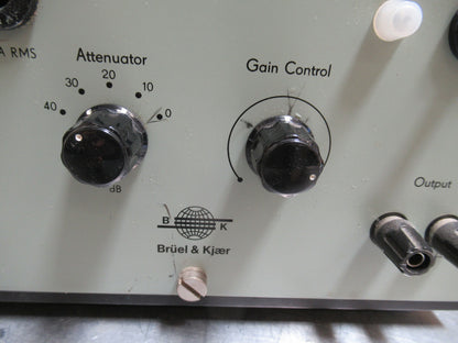 BRUEL KJAER 2706 POWER AMPLIFIER for ACCELEROMETER CALIBRATION AS PICTURED &TE-2