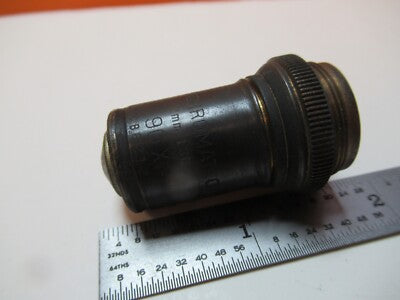Antique Brass Objective Bausch & Lomb Apo 90X Microscope Part