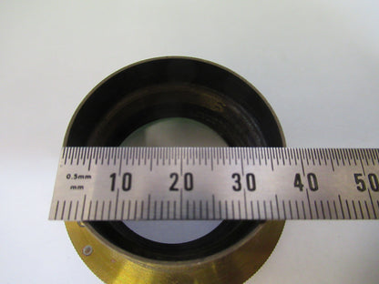 Antique Brass Fixture Condenser Rare England Microscope Part