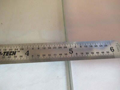 GLASS STAGE [dirty] PLATE SPECIMEN MICROSCOPE PART AS PICTURED &A3-B-10