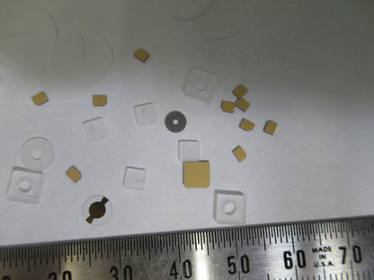 Lot Blanks Piezoelectric Quartz Crystal X-y-cut Gold Coated Piezo Sensor