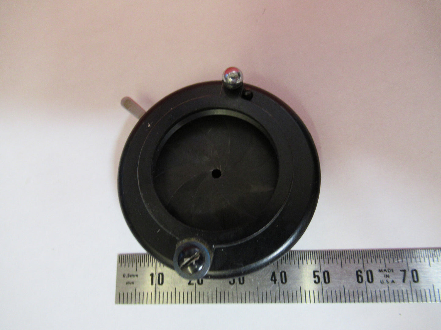 LEITZ WETZLAR GERMANY DIAPHRAGM IRIS OPTICS MICROSCOPE PART AS PICTURED T9-A-14