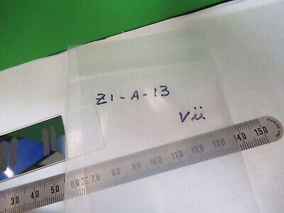 GLASS SLIDE COATED GERMANIUM THIN FILM 9,000 ANGSTROMS  AS PICTURED Z1-A-13
