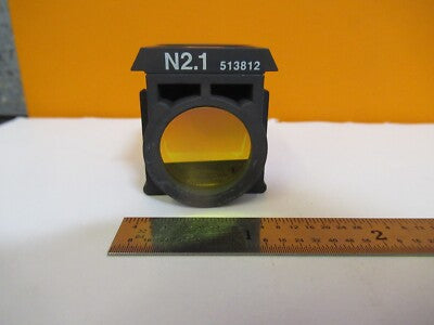 LEITZ LEICA FLUORESCENCE N2.1 513812 FILTER CUBE MICROSCOPE PART AS PIC &H8-B-07