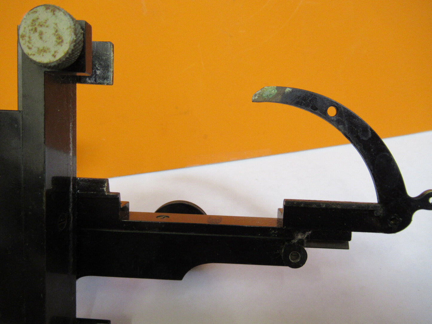 ANTIQUE XY CLIPS BAUSCH LOMB STAGE MICROSCOPE PART AS PICTURED Y4-A-120