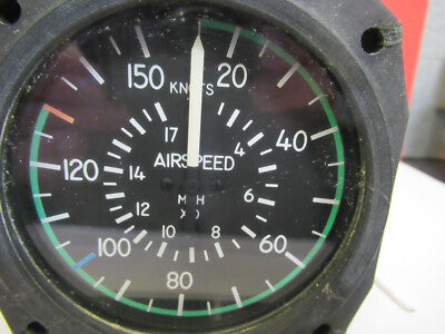 BELL 206 INDICATOR AIRSPEED MANOMECO 8000 AIRCRAFT  PART AS PICTURED &C1-A-12
