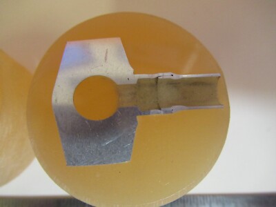 Lot 2 ea METALLOGRAPHIC METAL CROSS SECTION SPECIMEN MICROSCOPY SAMPLE &A7-A-24