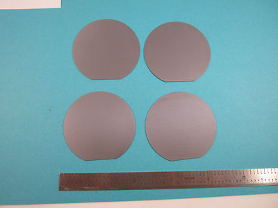 lot 4 ea silicon wafer 2 inches diameter dull finish single crystal Germany made