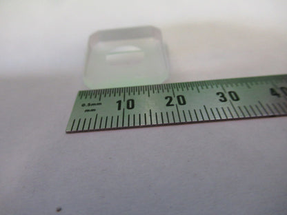 OPTICAL GLASS TRUNCATED BEAM SPLITTER CIRCLE OPTICS AS PICTURED U8-A-73