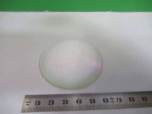 OPTICAL HIGH CONVEX CONCAVE LENS THICK GLASS MIL SPEC OPTICS AS PICTURED V3-A-22