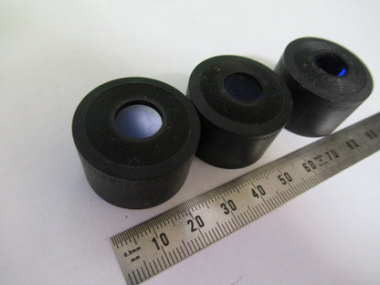 BAUSCH LOMB  EYEPIECE LOT BLUE FILTER OPTICS MICROSCOPE PART V7-FT-76